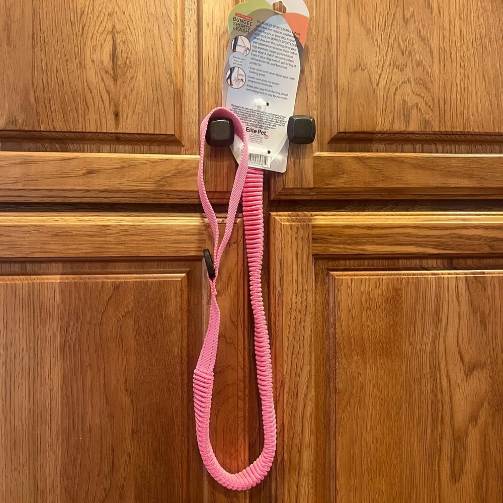 Elite Pet & Co. Bungee Sports Leash Pink Unisex Dog Accessory Outdoor Walking
